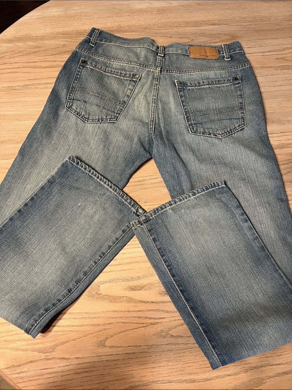 Calvin Klein Jeans Men's Faded Blue  boot cut  Jeans